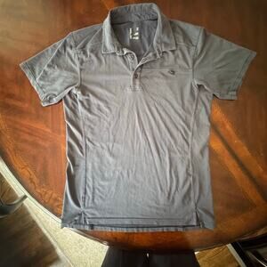 Arc’teryx Captiva Polo Shirt Dark Blue Short Sleeve Performance Shirt Medium‎